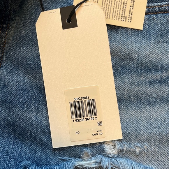 Levi's 501 High Rise Women's Jean Shorts Button Fly Size 30 - Picture 6 of 7